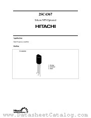 2SC4367 datasheet pdf Hitachi Semiconductor