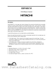 HD74HC93 datasheet pdf Hitachi Semiconductor