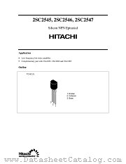 2SC2545 datasheet pdf Hitachi Semiconductor