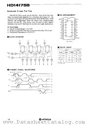 HD14175B datasheet pdf Hitachi Semiconductor