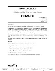 HD74ALVC162835 datasheet pdf Hitachi Semiconductor