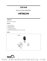 2SK1668 datasheet pdf Hitachi Semiconductor