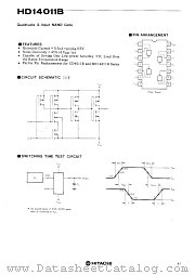 HD14011B datasheet pdf Hitachi Semiconductor