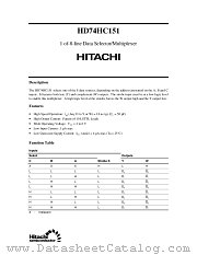 HD74HC151 datasheet pdf Hitachi Semiconductor