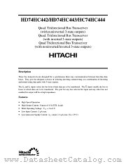 HD74HC442 datasheet pdf Hitachi Semiconductor