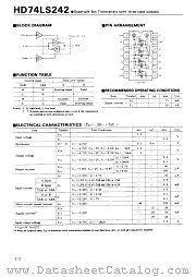 HD74LS242 datasheet pdf Hitachi Semiconductor