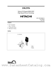 2SK2956 datasheet pdf Hitachi Semiconductor