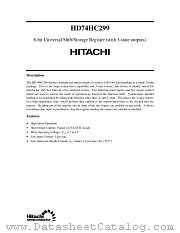 HD74HC299 datasheet pdf Hitachi Semiconductor