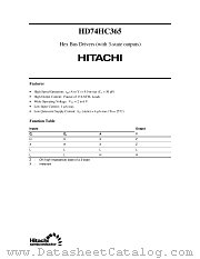 HD74HC365 datasheet pdf Hitachi Semiconductor