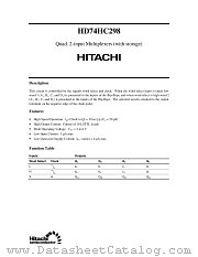 HD74HC298 datasheet pdf Hitachi Semiconductor