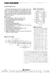 HD14536B datasheet pdf Hitachi Semiconductor