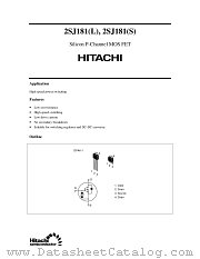 2SJ181L datasheet pdf Hitachi Semiconductor