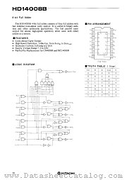 HD14008B datasheet pdf Hitachi Semiconductor