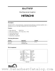 HA17747 datasheet pdf Hitachi Semiconductor