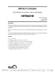HD74LVCZ16244A datasheet pdf Hitachi Semiconductor