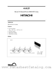4AK25 datasheet pdf Hitachi Semiconductor