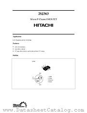 2SJ363 datasheet pdf Hitachi Semiconductor