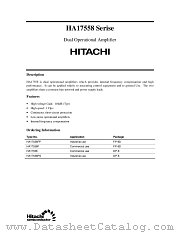 HA17558 SERIES datasheet pdf Hitachi Semiconductor