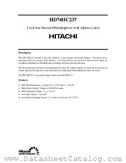 HD74HC237 datasheet pdf Hitachi Semiconductor