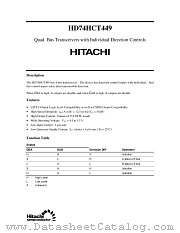HD74HCT449 datasheet pdf Hitachi Semiconductor