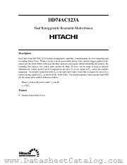 HD74AC123A datasheet pdf Hitachi Semiconductor