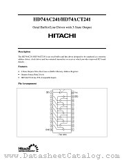 HD74AC241 datasheet pdf Hitachi Semiconductor