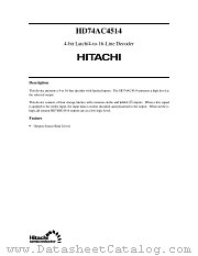 HD74AC4514 datasheet pdf Hitachi Semiconductor