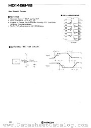HD14584B datasheet pdf Hitachi Semiconductor