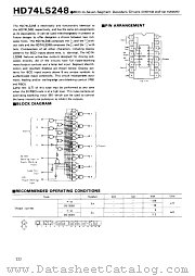 HD74LS248 datasheet pdf Hitachi Semiconductor