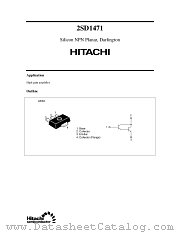 2SD1471 datasheet pdf Hitachi Semiconductor