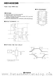 HD14023B datasheet pdf Hitachi Semiconductor