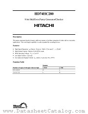 HD74HC280 datasheet pdf Hitachi Semiconductor