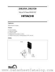2SK1520 datasheet pdf Hitachi Semiconductor