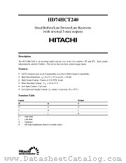 HD74HCT240 datasheet pdf Hitachi Semiconductor
