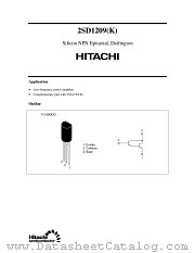 2SD1209K datasheet pdf Hitachi Semiconductor