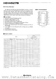 HD14527B datasheet pdf Hitachi Semiconductor
