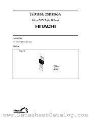 2SD1163A datasheet pdf Hitachi Semiconductor
