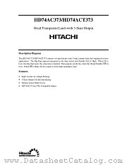 HD74ACT373 datasheet pdf Hitachi Semiconductor