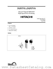2SJ527L datasheet pdf Hitachi Semiconductor