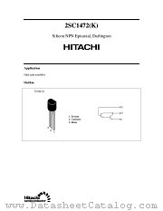 2SC1472 datasheet pdf Hitachi Semiconductor