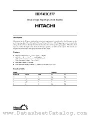 HD74HC377 datasheet pdf Hitachi Semiconductor