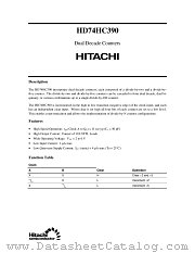 HD74HC390 datasheet pdf Hitachi Semiconductor