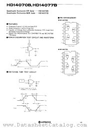 HD14077B datasheet pdf Hitachi Semiconductor