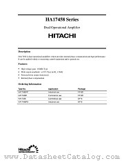 HA17458 SERIES datasheet pdf Hitachi Semiconductor