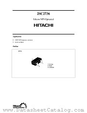 2SC2736 datasheet pdf Hitachi Semiconductor