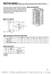 HD74LS642 datasheet pdf Hitachi Semiconductor