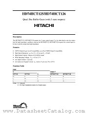 HD74HCT126 datasheet pdf Hitachi Semiconductor