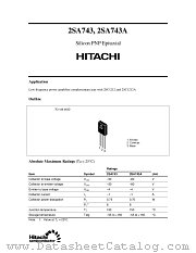 2SA743A datasheet pdf Hitachi Semiconductor