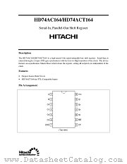 HD74AC164 datasheet pdf Hitachi Semiconductor