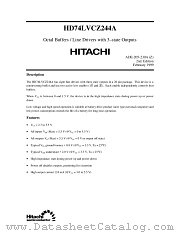 HD74LVCZ244A datasheet pdf Hitachi Semiconductor